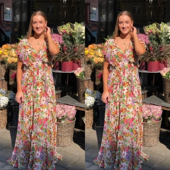 Free People Delicate Semi Ruffle Dress x Timo - Picture 3 of 7